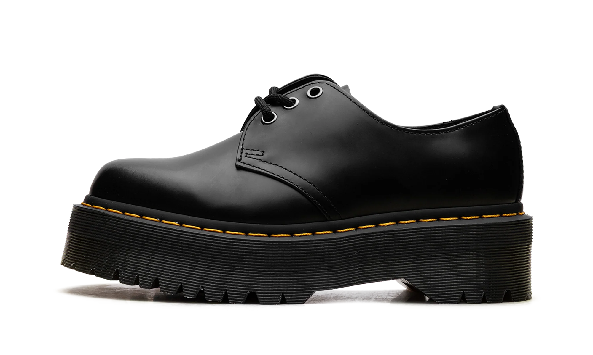 1461 Quad Polished Smooth Leather Derby "Black" 25567001