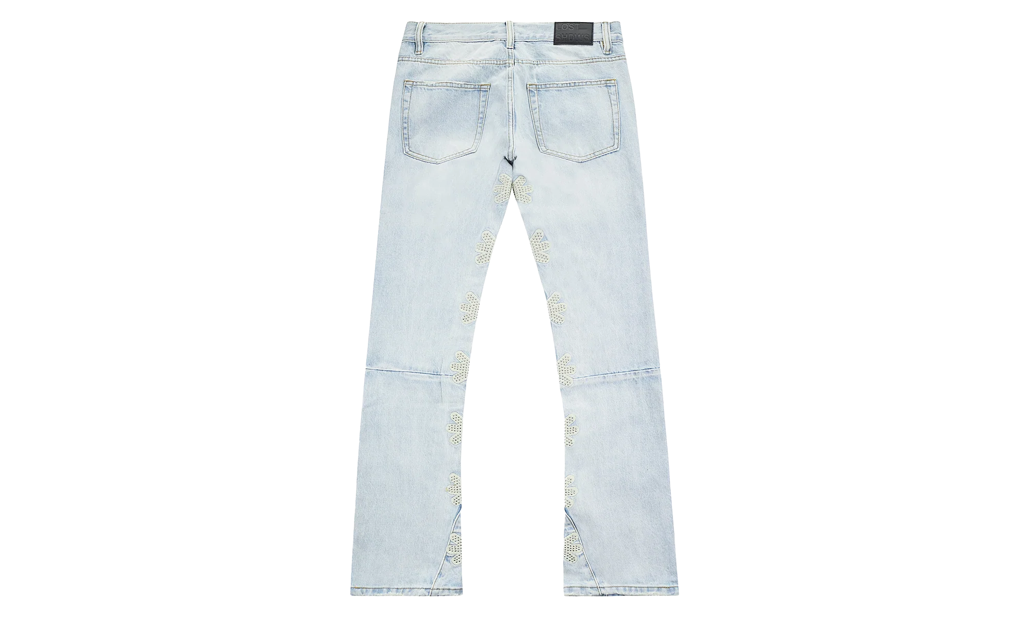 Studded Denim Pants "Bone" LSDSSBO