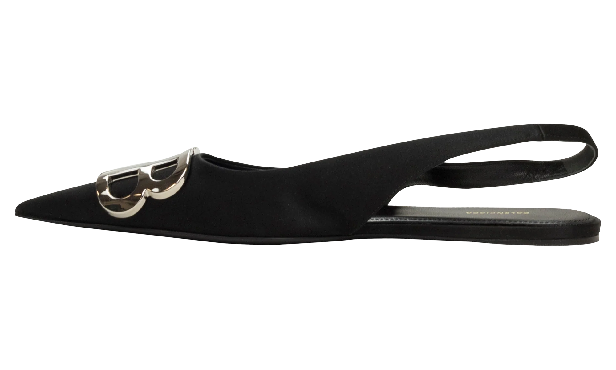 SATIN SLINGBACK BALLERINA FLATS "Black" 566651 WOWM0 1000 69LE 2001