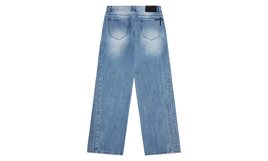 Zed Straight Leg Jeans "Glacier Blue 3D Cross" MEXOD1249 J2118GBDCS