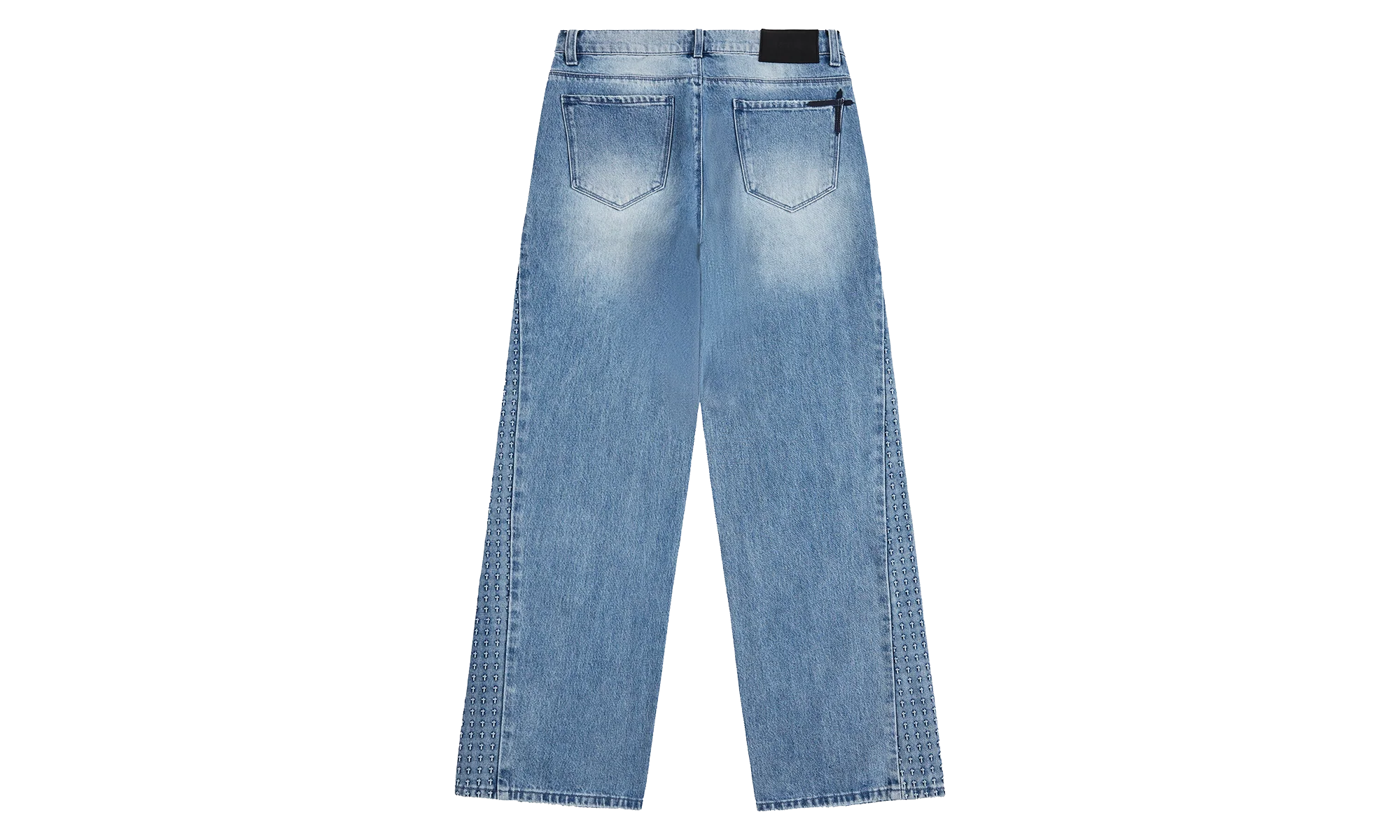Zed Straight Leg Jeans "Glacier Blue 3D Cross" MEXOD1249 J2118GBDCS