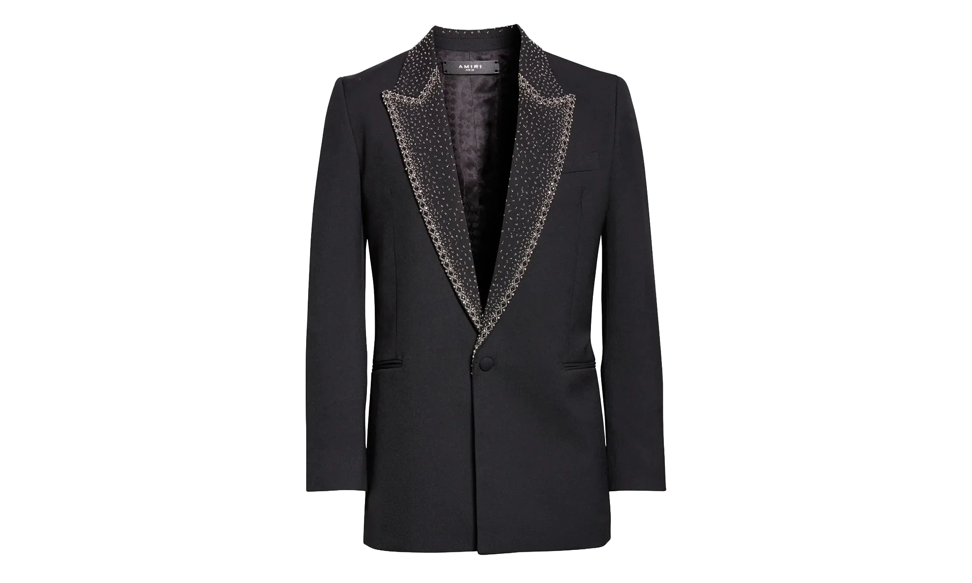 Beaded Tuxedo Jacket "Black" MJR003 001