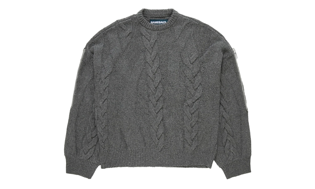 Linas Dual Crewneck Sweatshirt "Ash Grey" N3AW25N3KN03AG