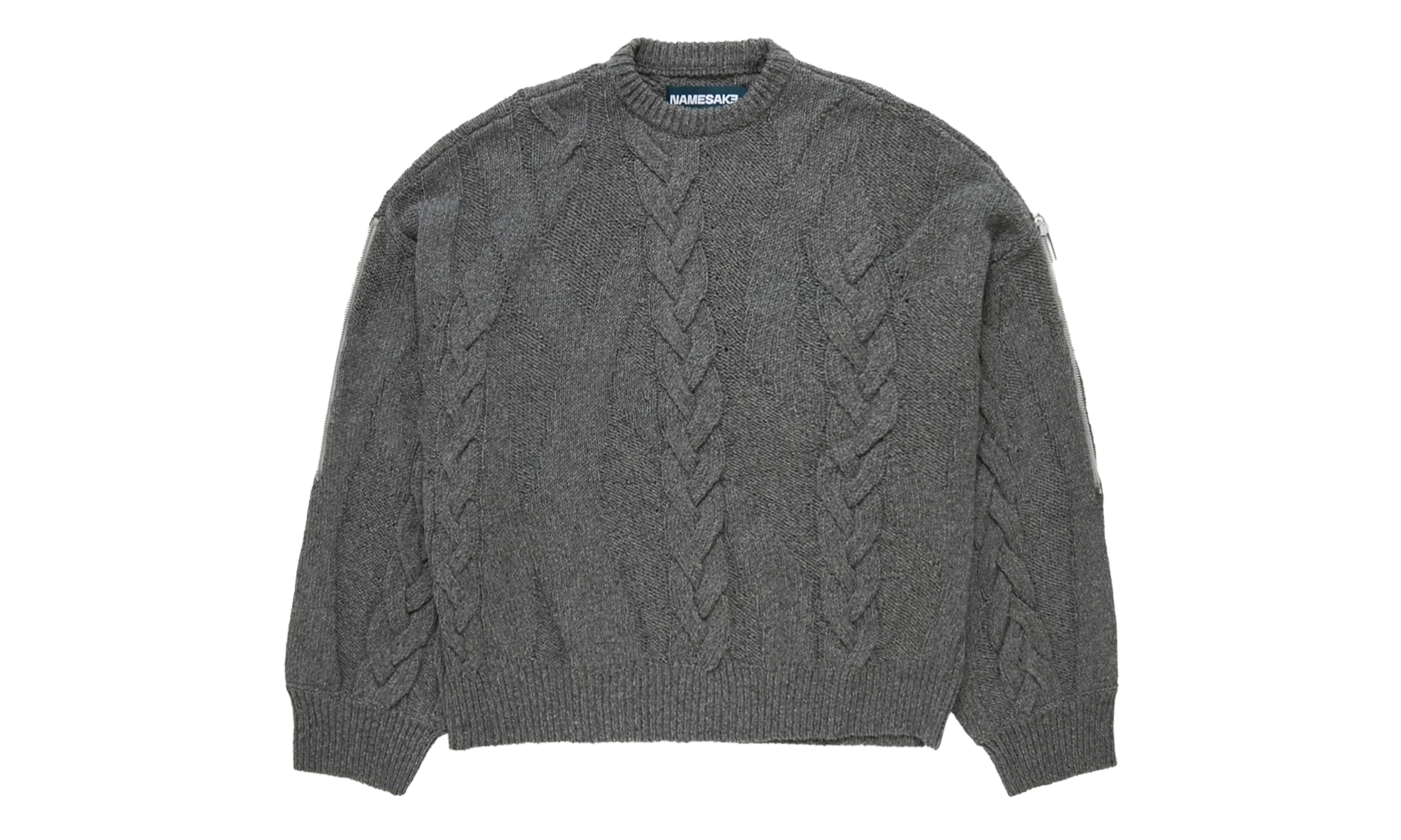 Linas Dual Crewneck Sweatshirt "Ash Grey" N3AW25N3KN03AG
