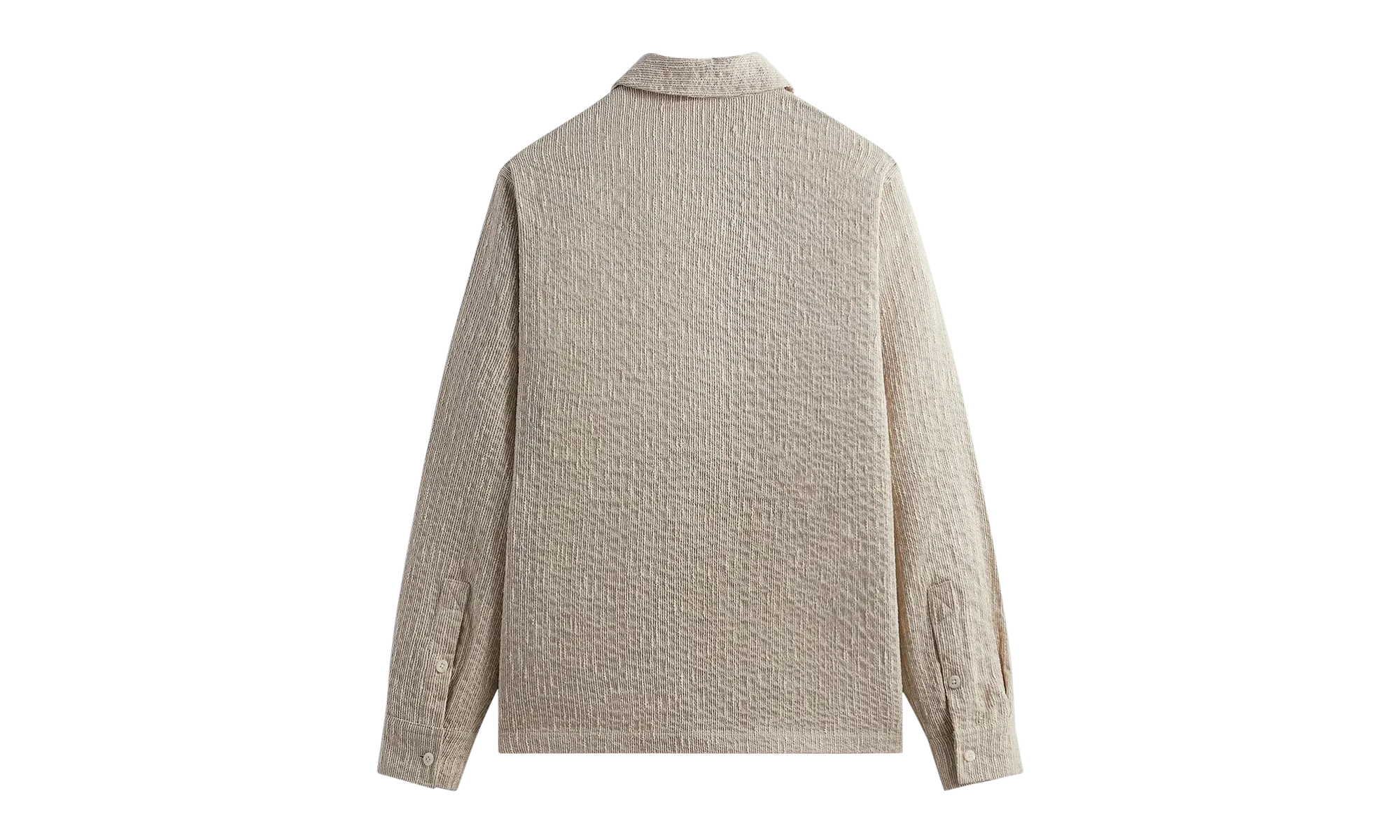 Slub Boucle Boxy Collared Overshirt "Canvas" KHM031816 210