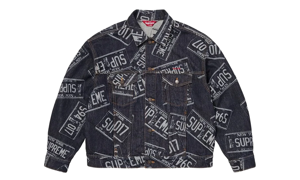 Denim Trucker Jacket "SS26 - License Plate" SU27279