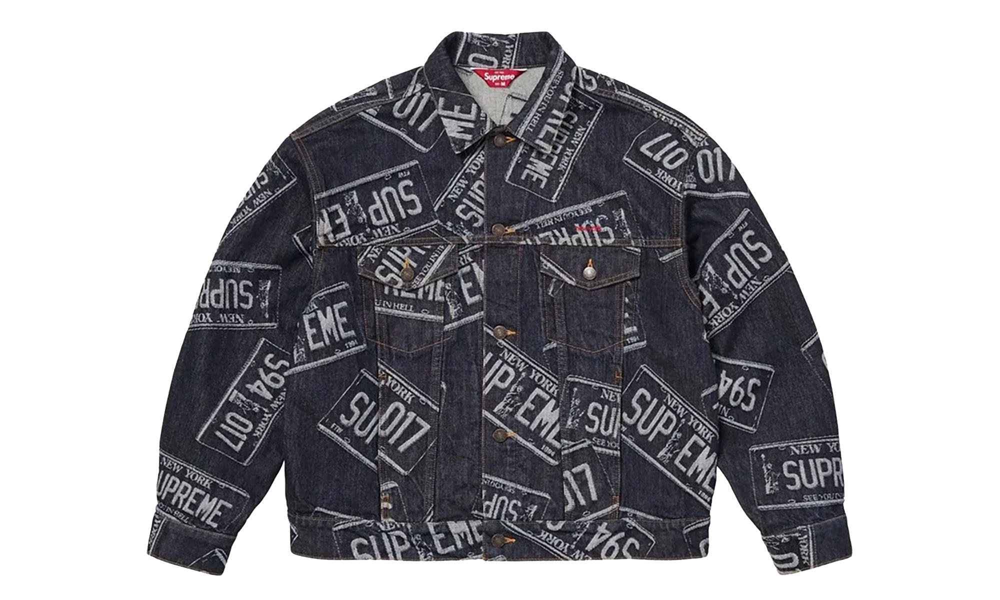 Denim Trucker Jacket "SS26 - License Plate" SU27279