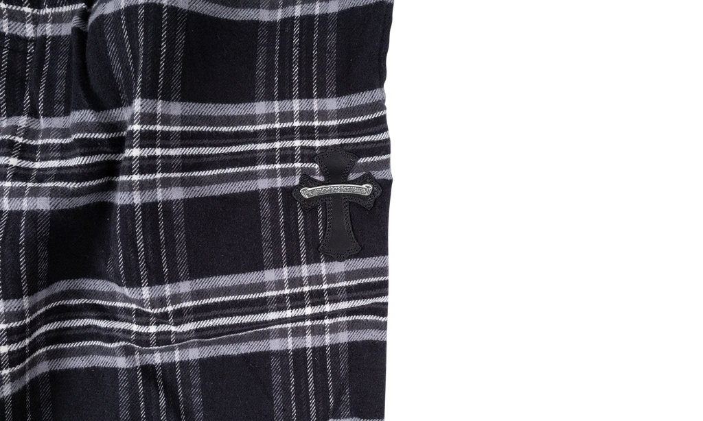 After School Harvester Plaid Sweatpants "Black" CHRM0681