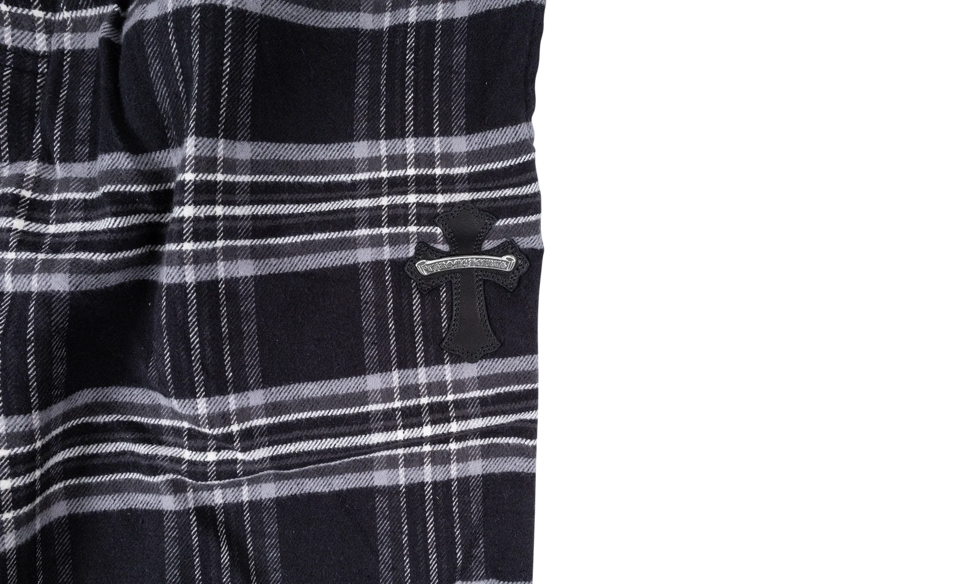 After School Harvester Plaid Sweatpants "Black" CHRM0681