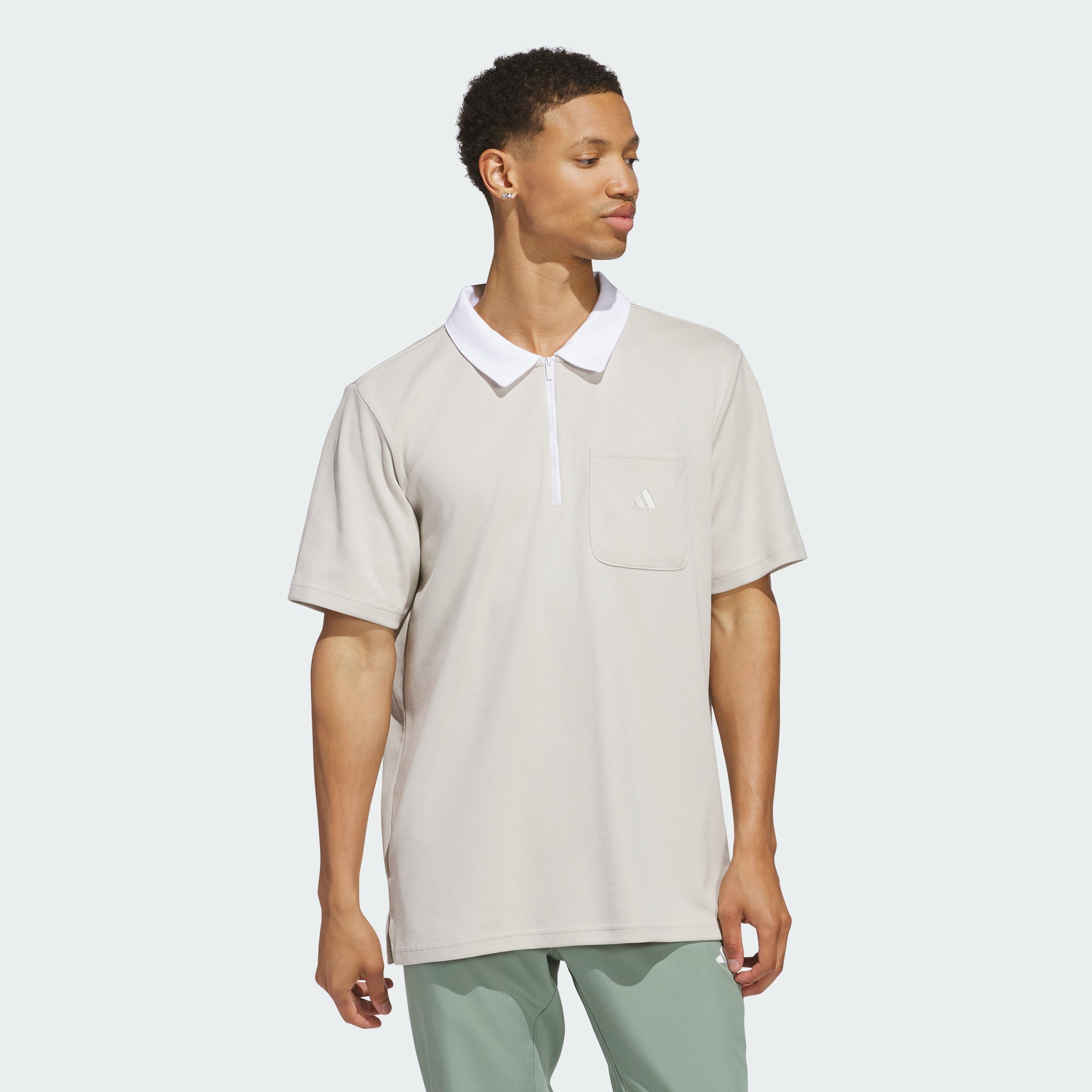 Men's adidas Essentials Quarter-Zip Polo Shirt