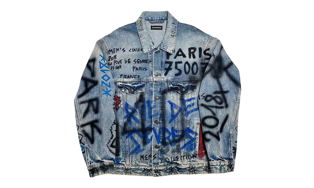 2018 Graffiti Denim Jacket "Indigo" 558824 TXE08 4773