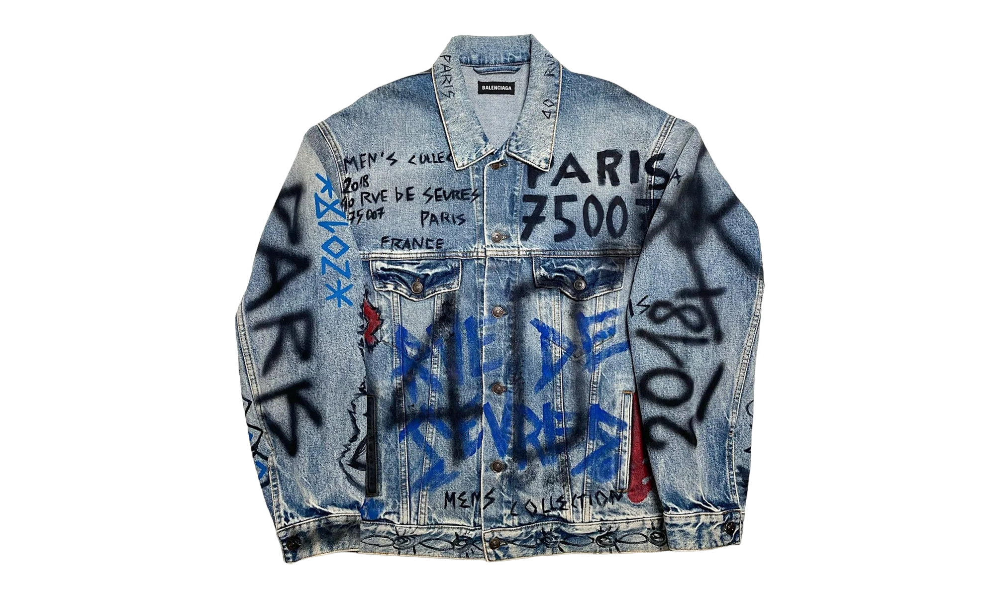 2018 Graffiti Denim Jacket "Indigo" 558824 TXE08 4773