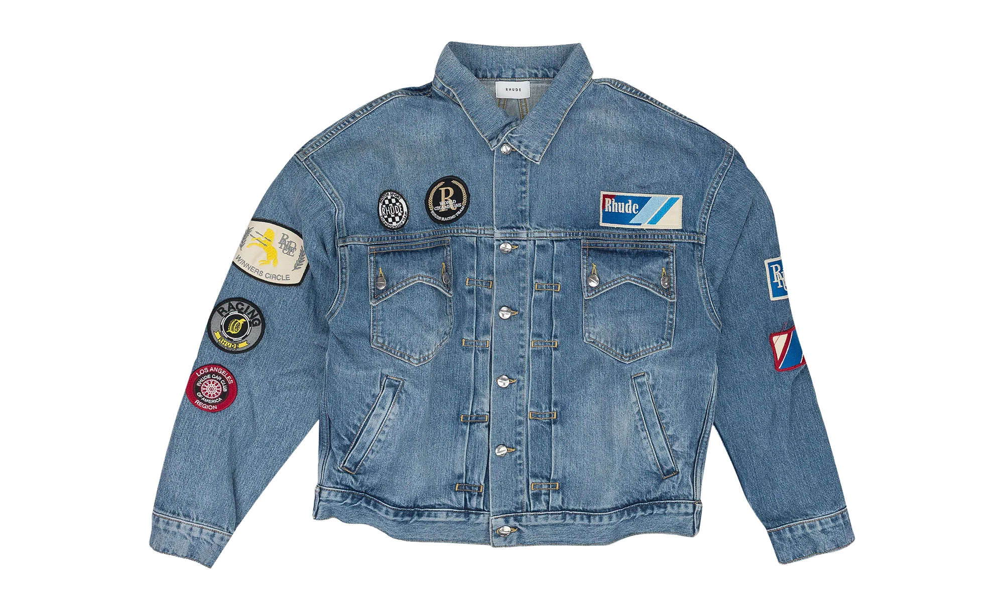 Patch Denim Jacket "Indigo" RHD-MOTW-0076