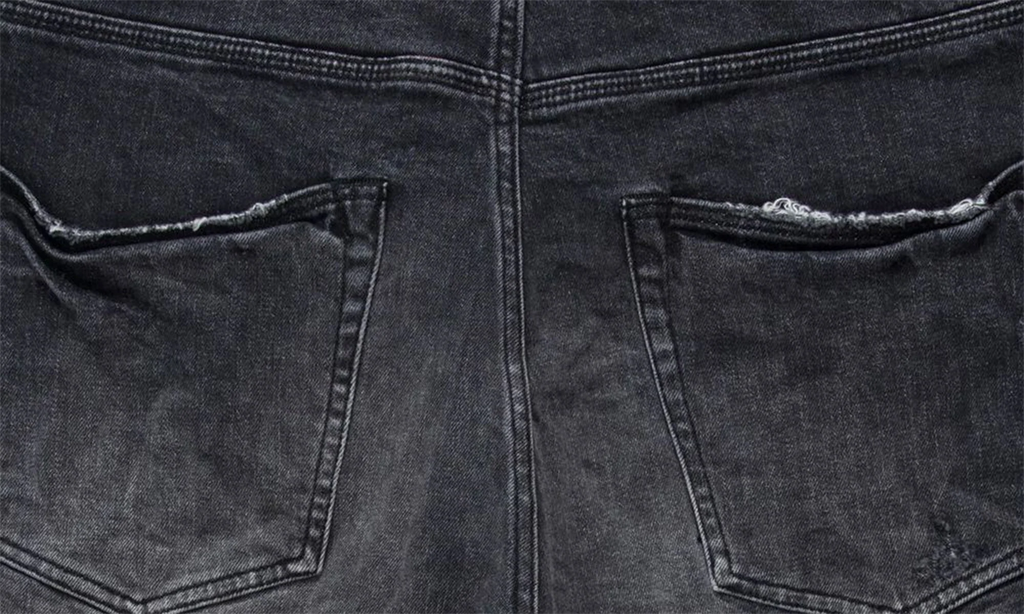 BLACK BLOWOUT RELAXED SHORTS "Black" P021 BBRH223