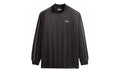 Pinstripe Tricot Panelled Top "Polo Carbon" KITH16