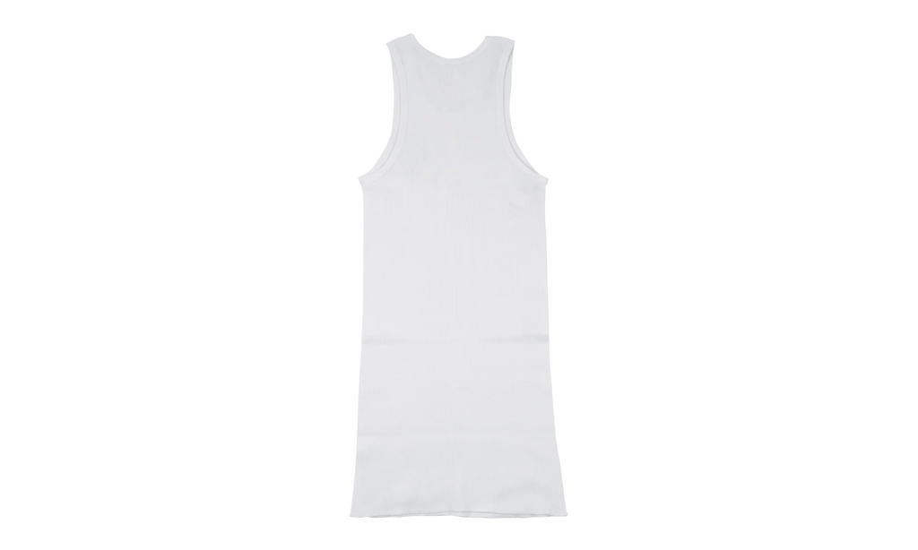Art Basel Pink Crystal Cross Tank Top "White" CHRM0674