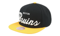 NHL Vintage Script Snapback Cap "Boston Bruins - Black" 6HSSSH22086 BBNBLCK