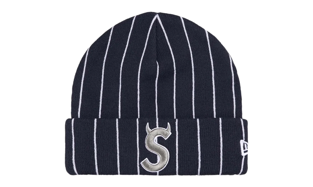 New Era Devil S Logo Beanie "SS26 - Stripe Navy" SU27488