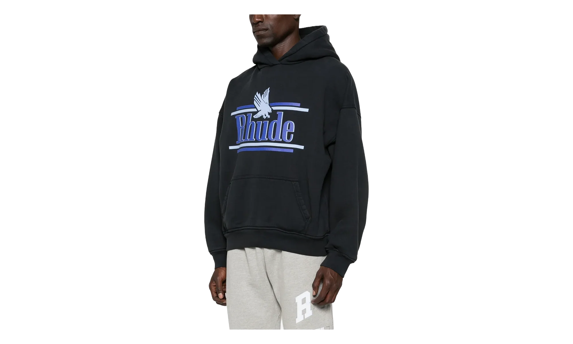 Rossa Hoodie "Vintage Black / Blue" RHSS26HO01012 BLK
