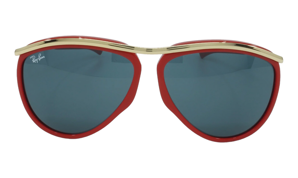 AVIATOR OLYMPIAN SUNGLASSES "POLISHED RED" RB2219-1243R5_59