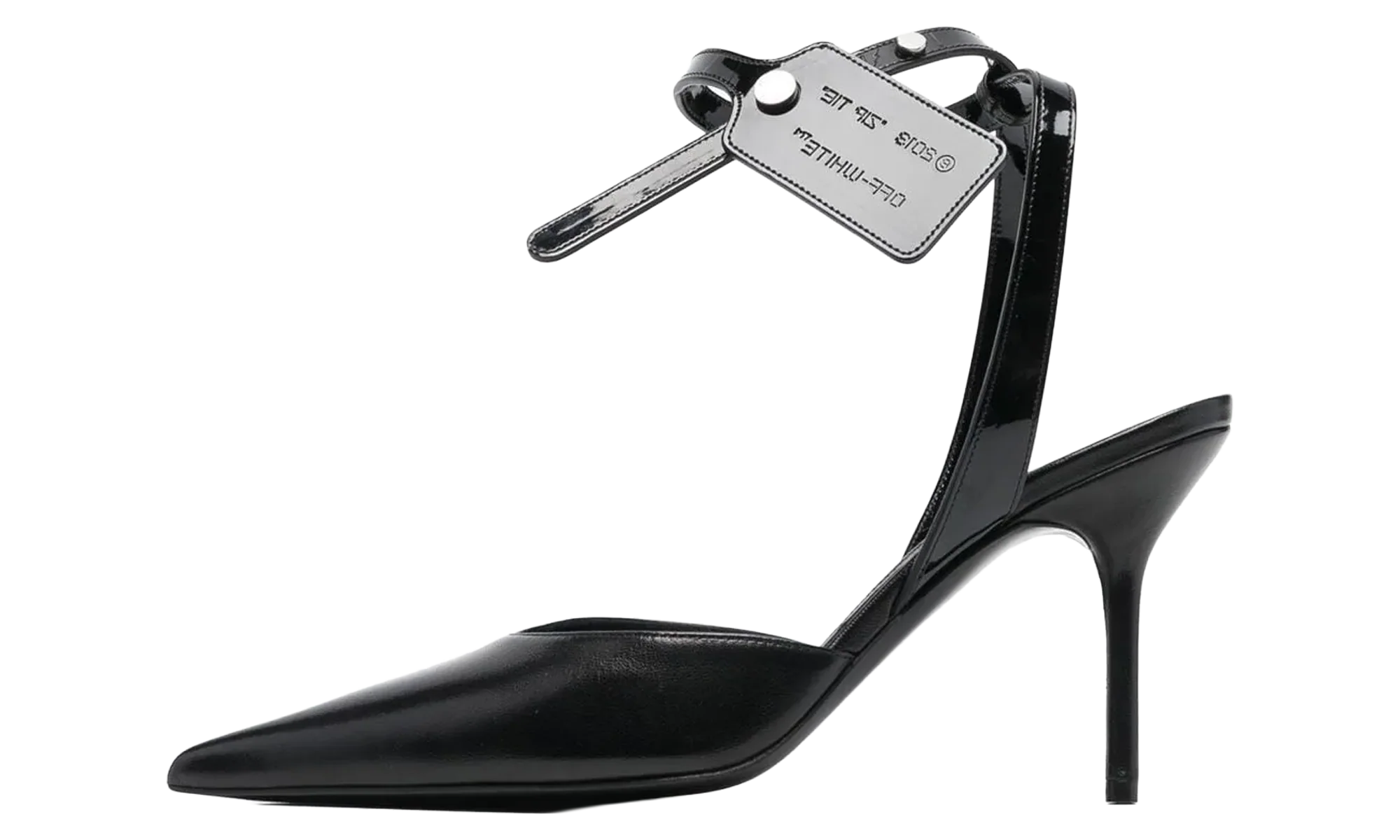 Nappa Varnish Zip Tie Sabot WMNS "Black" OWII007F22LEA0021010