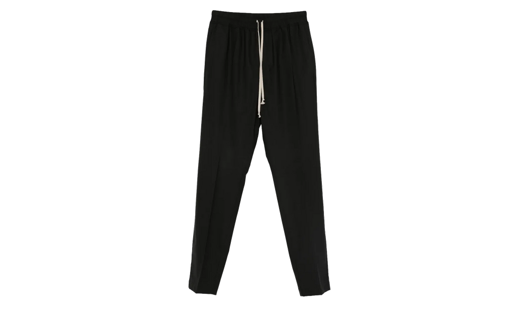 Wool Drawstring Slim Long Pants "Black" RU02E1390 ZL 09