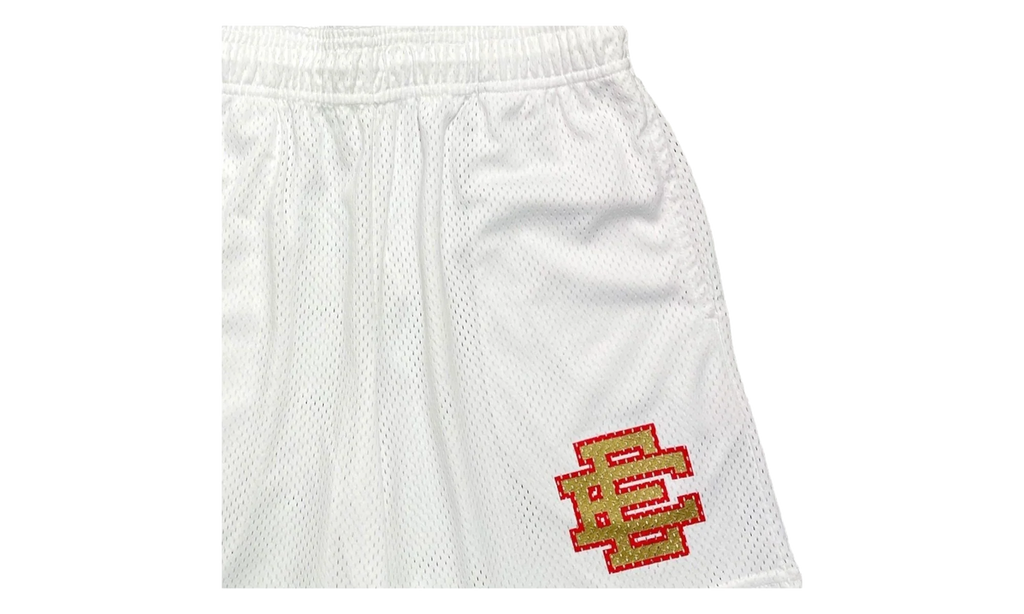 EE BASIC SHORT "SS23 - White/ Gold/ Red" EE725