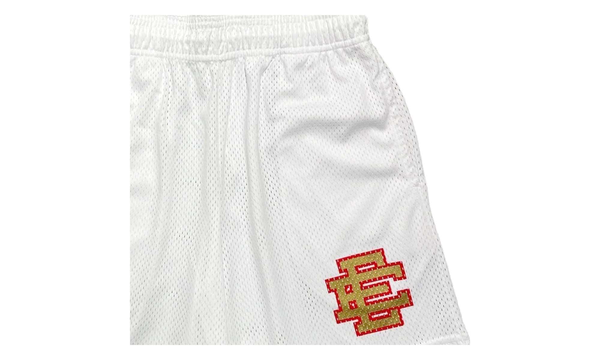 EE BASIC SHORT "SS23 - White/ Gold/ Red" EE725