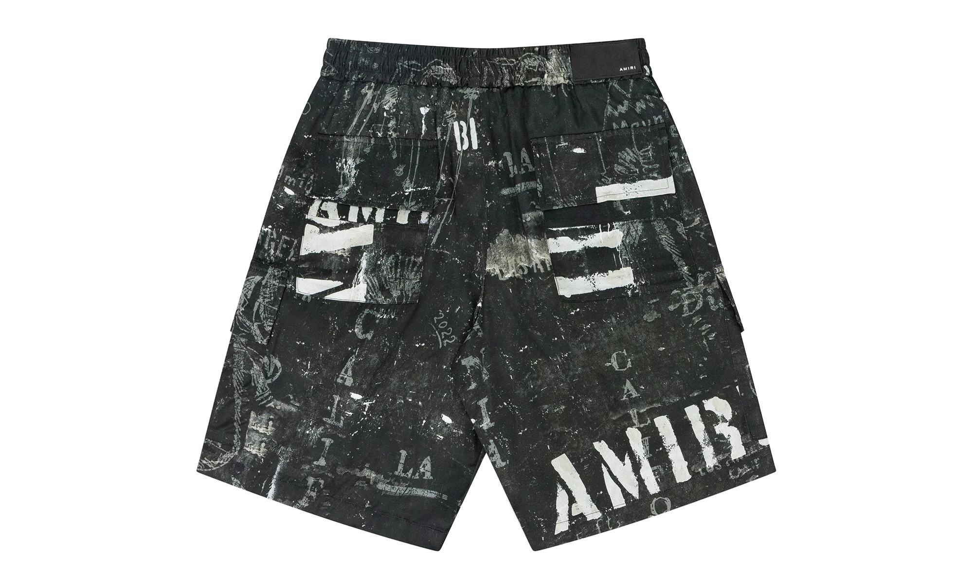 Army Stencil Cargo Shorts "Black" PF22MPB006_Black