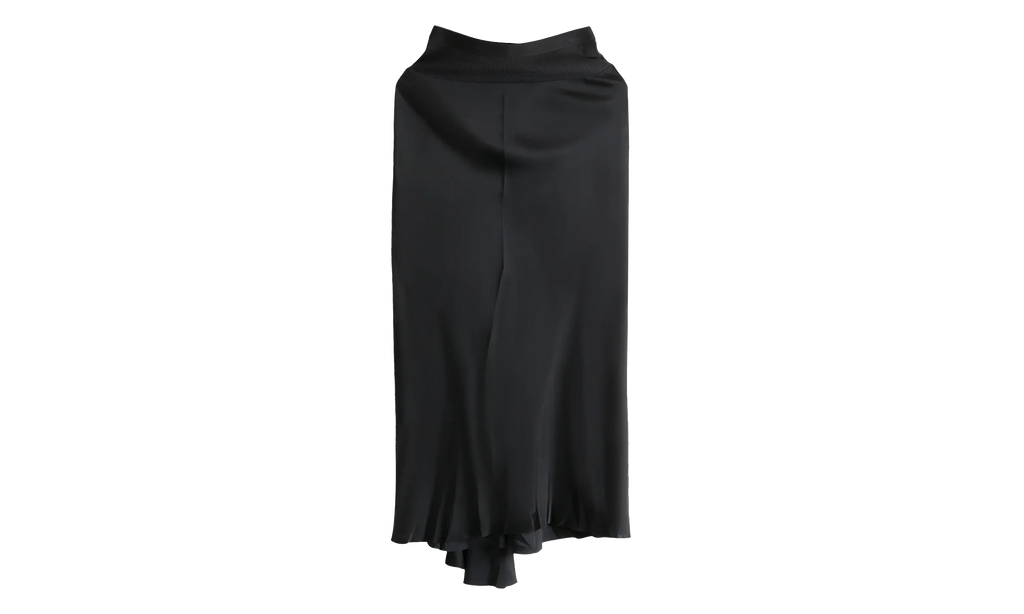Charmeuse A Line Bias Skirt WMNS "Black" RP02E4343 SCH 09