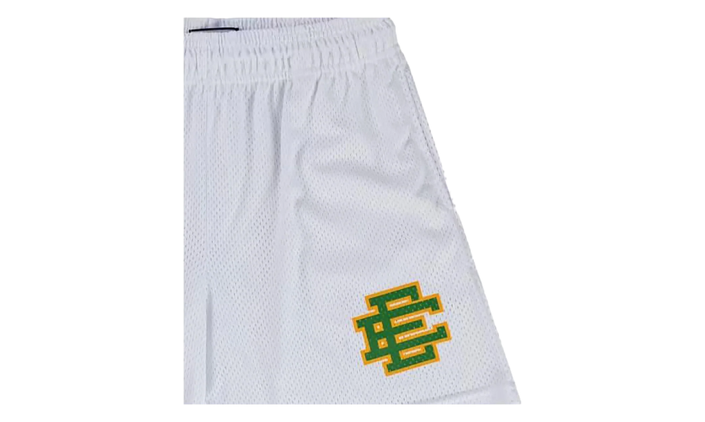 EE Basic Shorts "White / Green" EE201