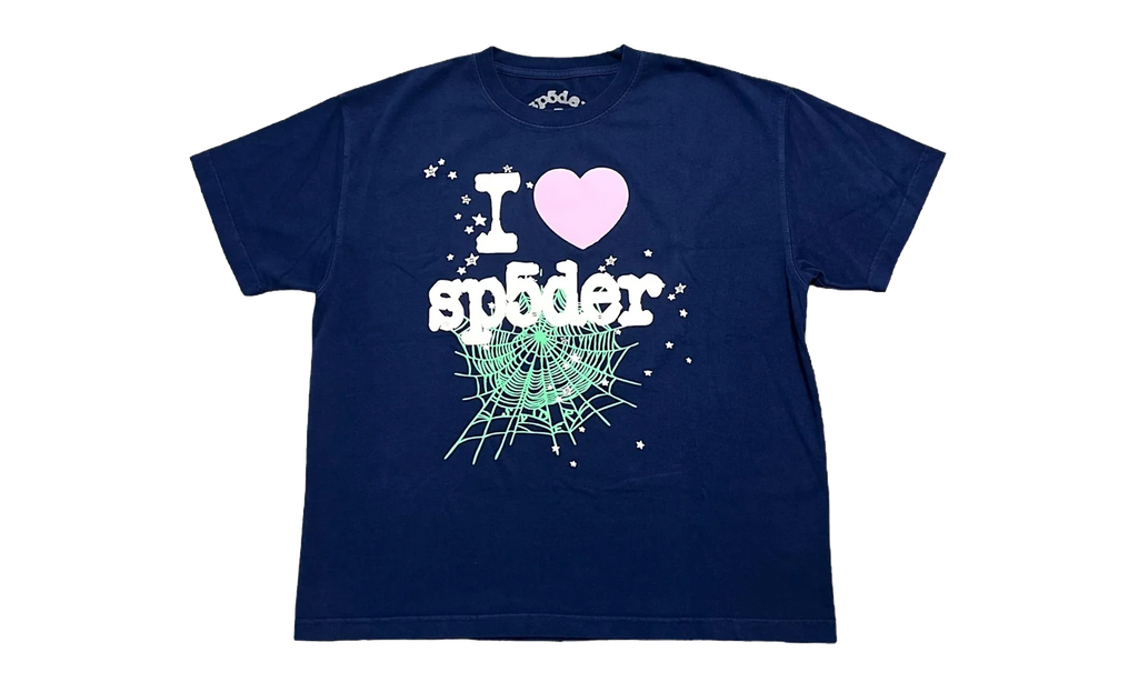 Souvenir Web Logo Short Sleeve Tee "Navy Blue" SP5der324