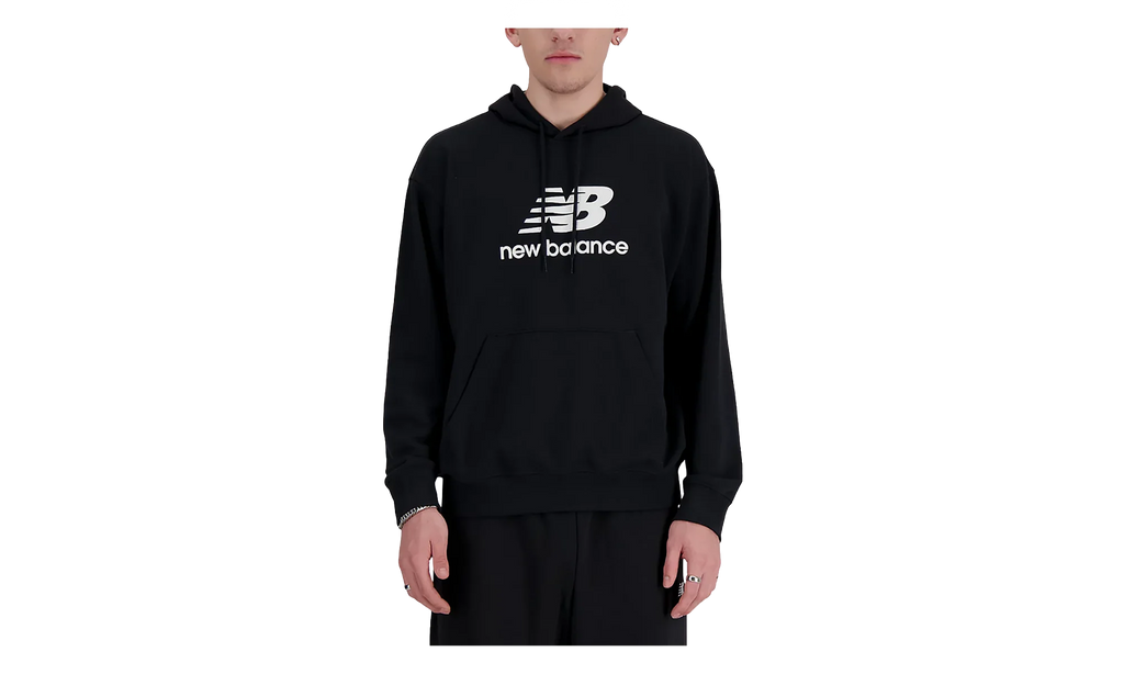 Sport Essentials Fleece Logo Hoodie "Black / White" MT41505BK