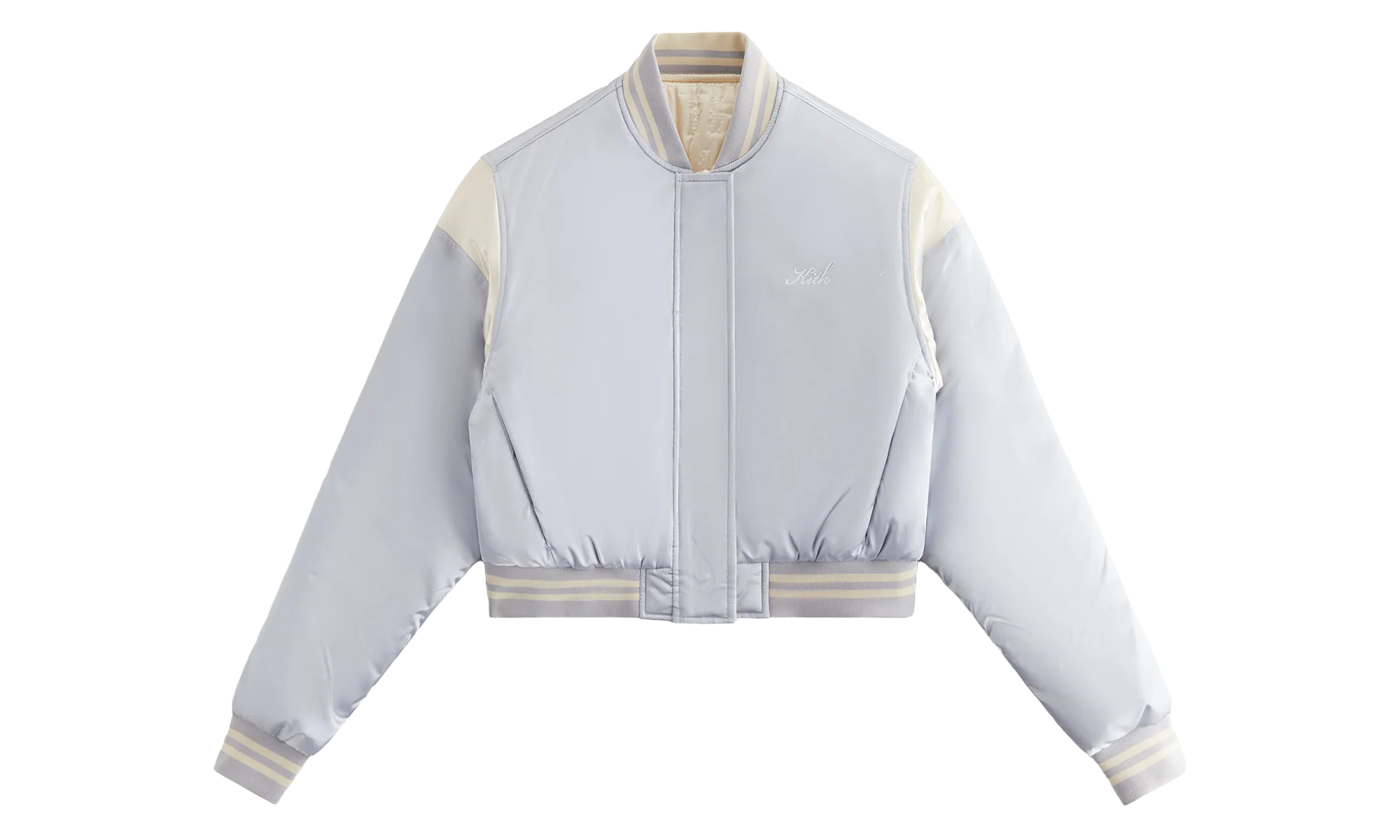 Landry Varsity Cropped Bomber "Pastel Blue" khw010187 431