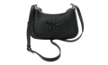 Small Aren Leather Mix Hobo in Visetos "Black" MWHGSTA04BK001
