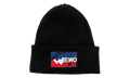Grenoble Berretto Tricot Grenoble Logo-Patch Virgin-Wool Beanie "Black" MON08