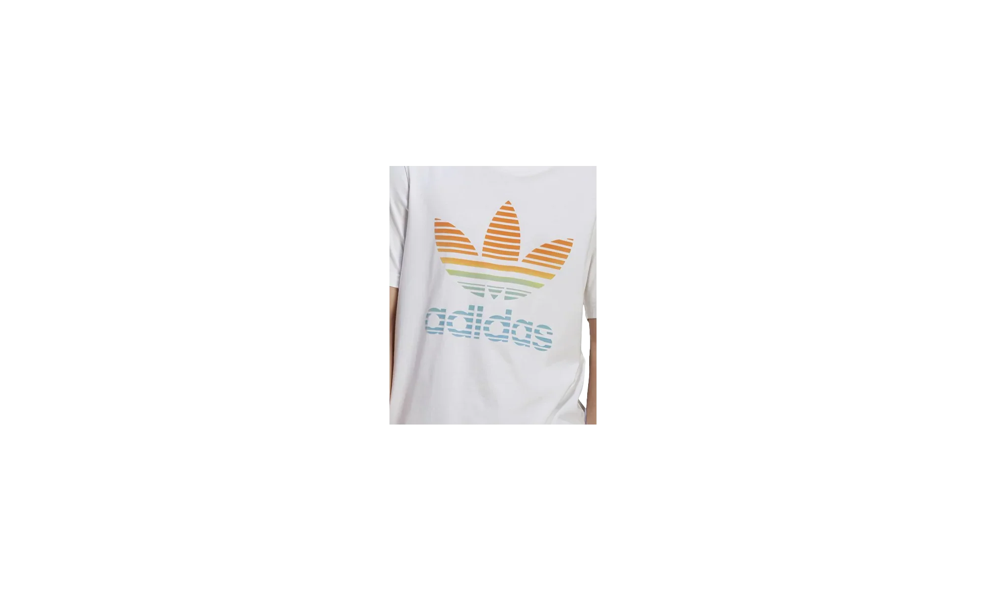 Ombre Trefoil Tee Shirt "White" GP0165