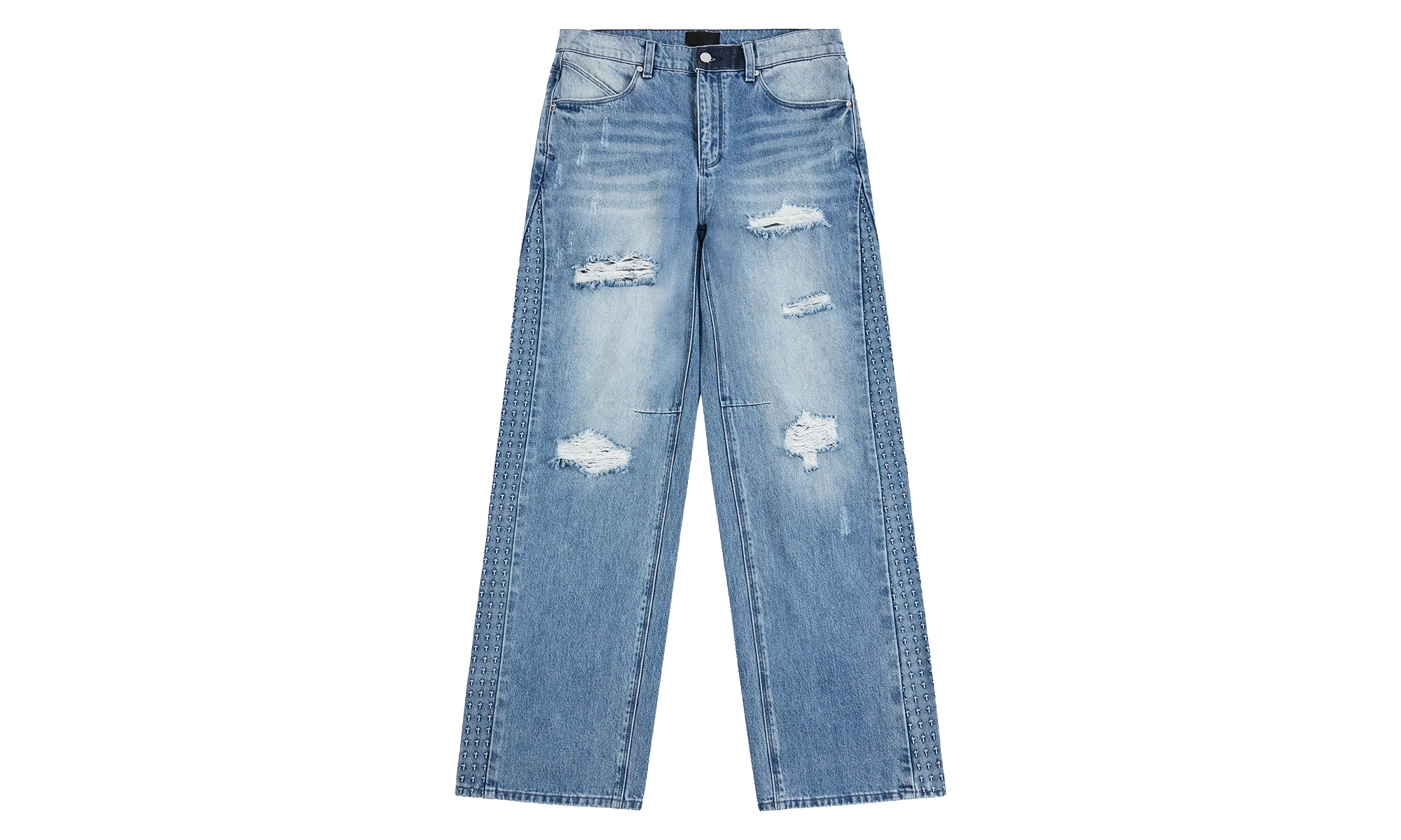 Zed Straight Leg Jeans "Glacier Blue 3D Cross" MEXOD1249 J2118GBDCS
