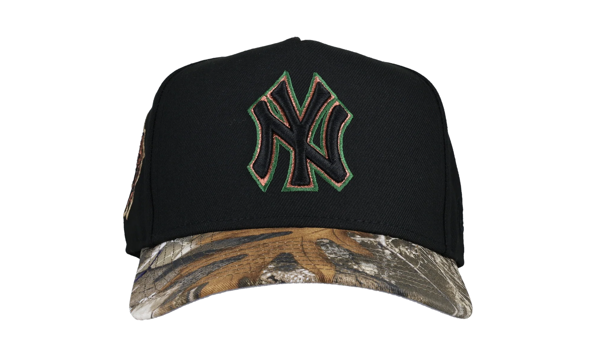 9FIFTY New York Yankees 1999 World Series A Frame Snapback Hat "Black / Real Tree" NE252