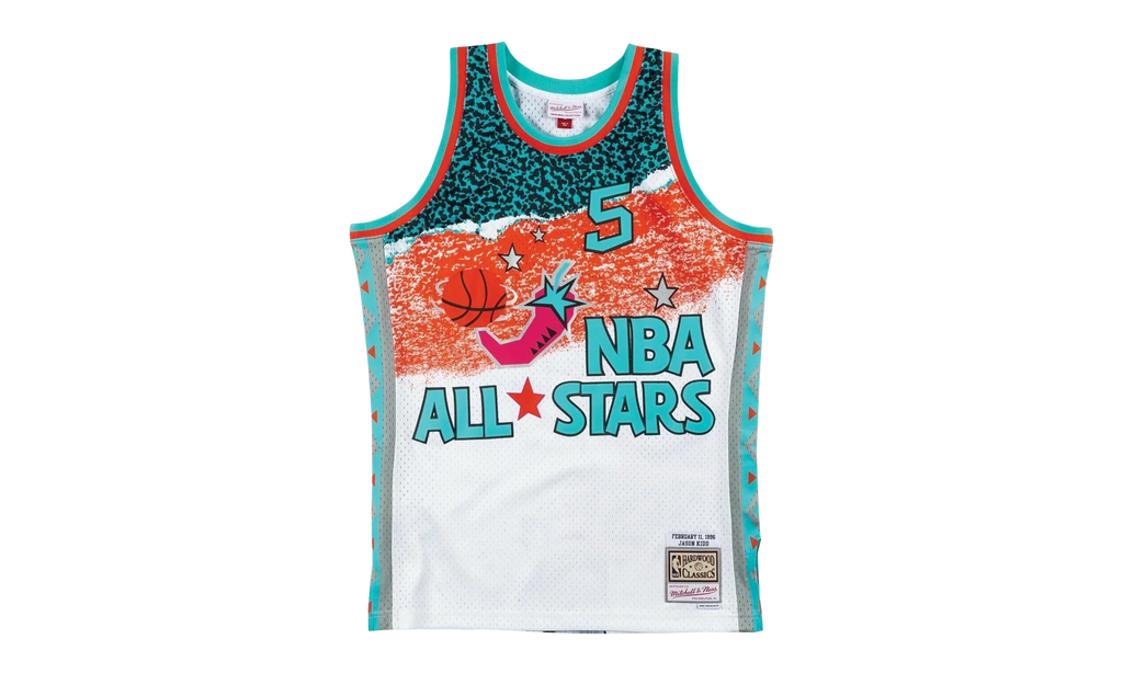 NBA Sublimated Jason Kidd Swingman Jersey "1996 All Star West - White" SMJYNG18436 ASWWHIT96JKI