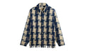 Jumbo Houndstooth Overshirt "Cyanotype" KHM032076 424