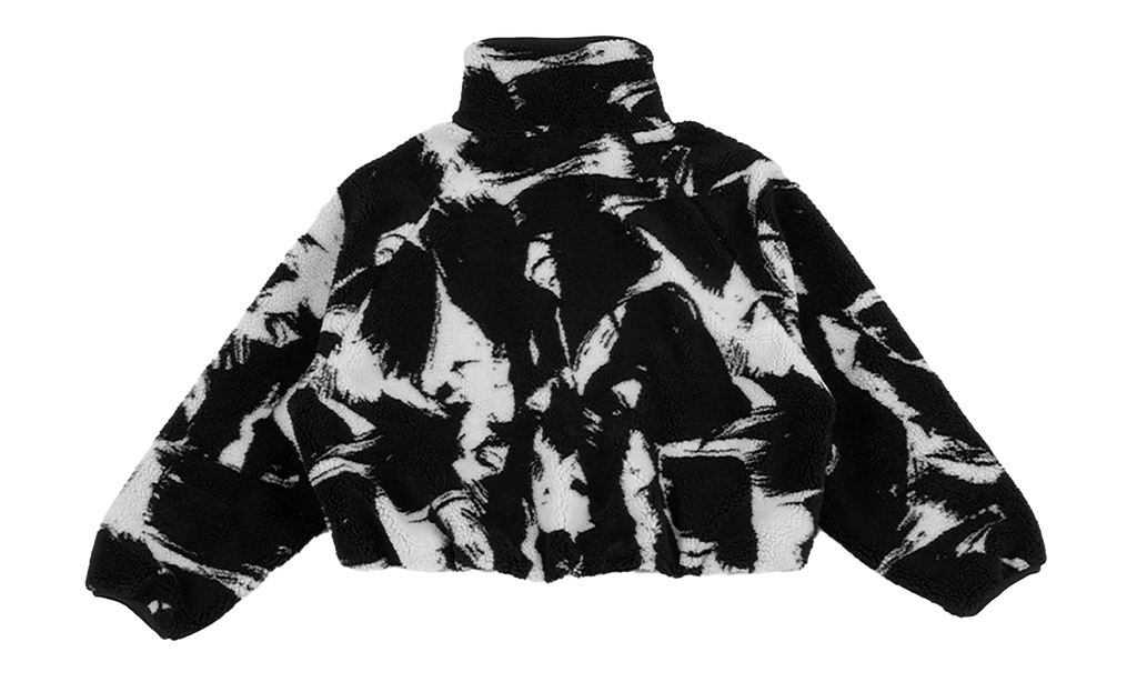 NSW Oversized High-Pile Fleece WMNS "Black White" IF0344 010