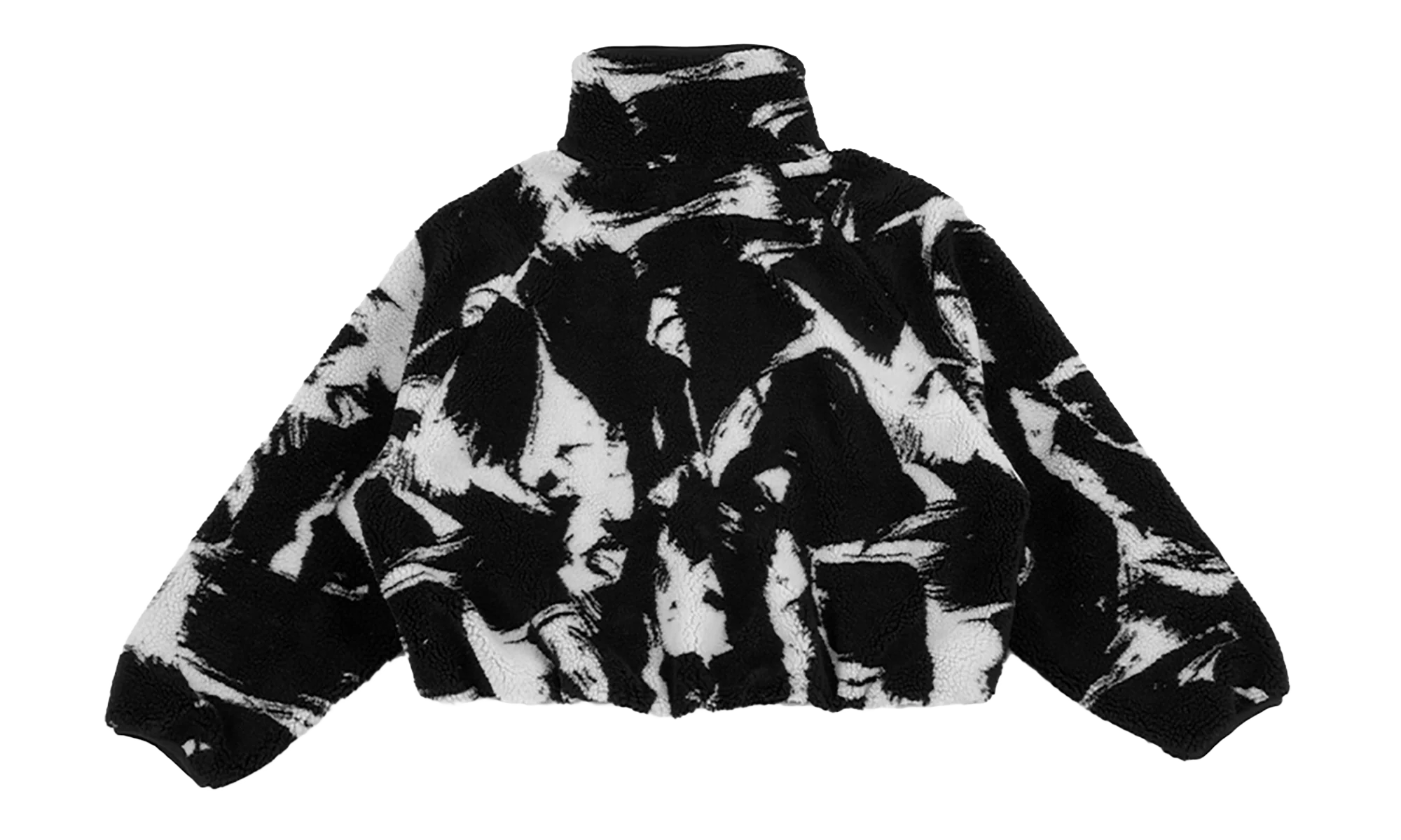 NSW Oversized High-Pile Fleece WMNS "Black White" IF0344 010