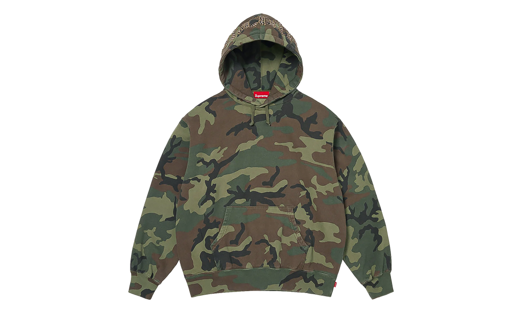 Overdyed Studded Hooded Sweatshirt "SS26 - Camo" SU27376