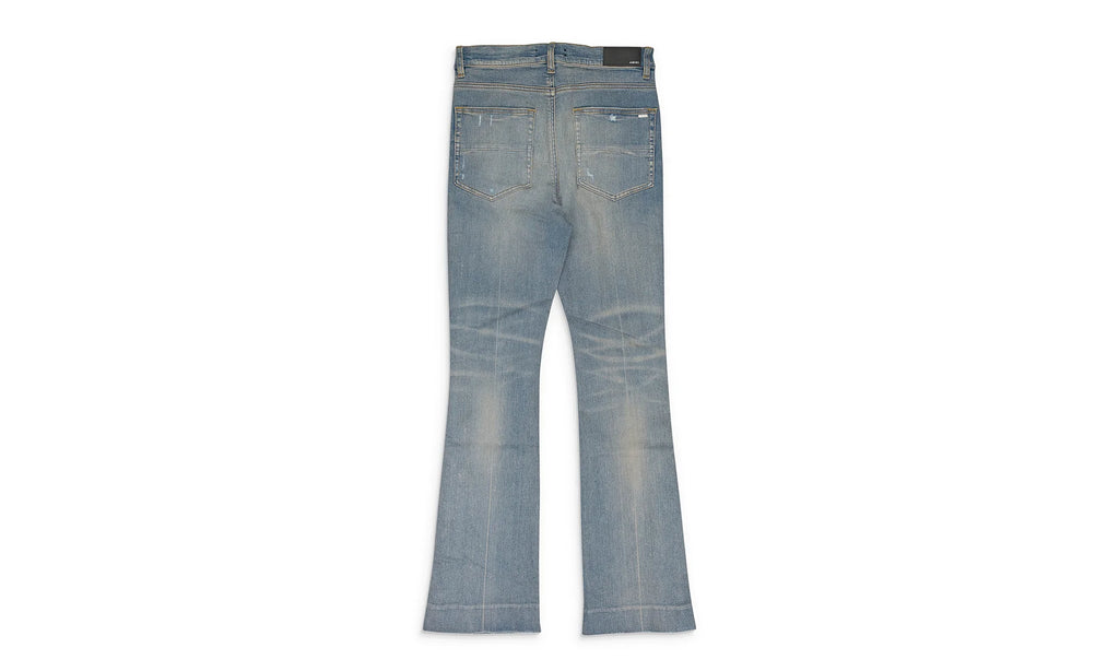 Broken Flare Skinny Jeans "Blue" PF22MDF092_CLAY_INDIGO