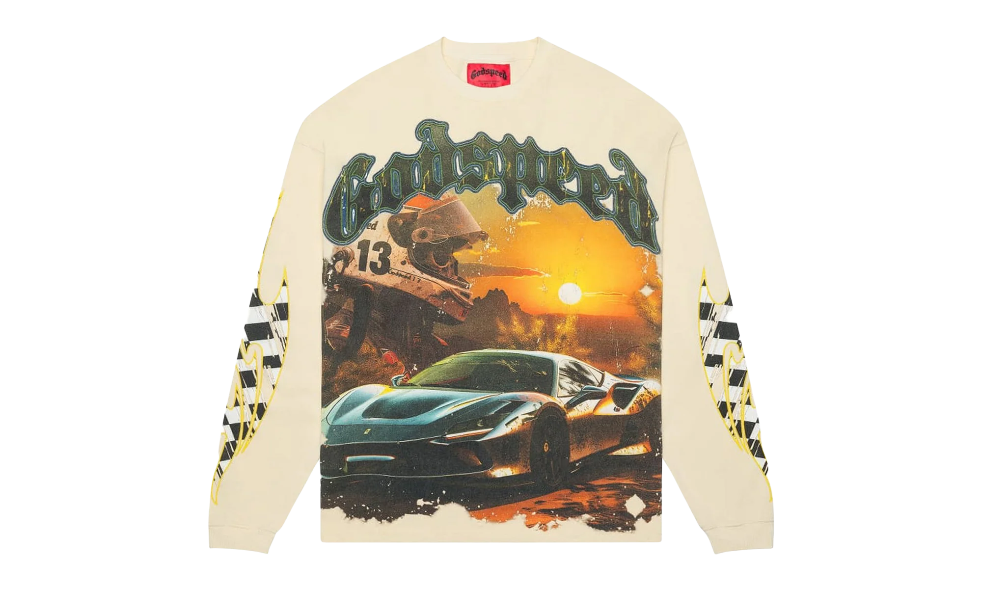 Sunset Drift Layered T-Shirt "Bone" JAT2H01K