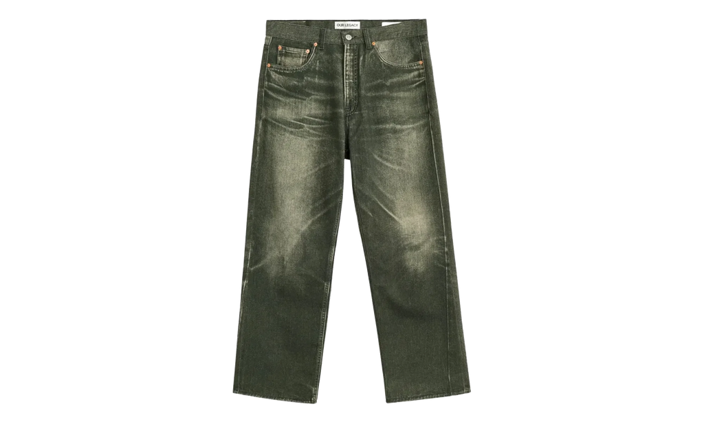 Digital Aurora Print Third Cut Jeans "Black" M2265TD