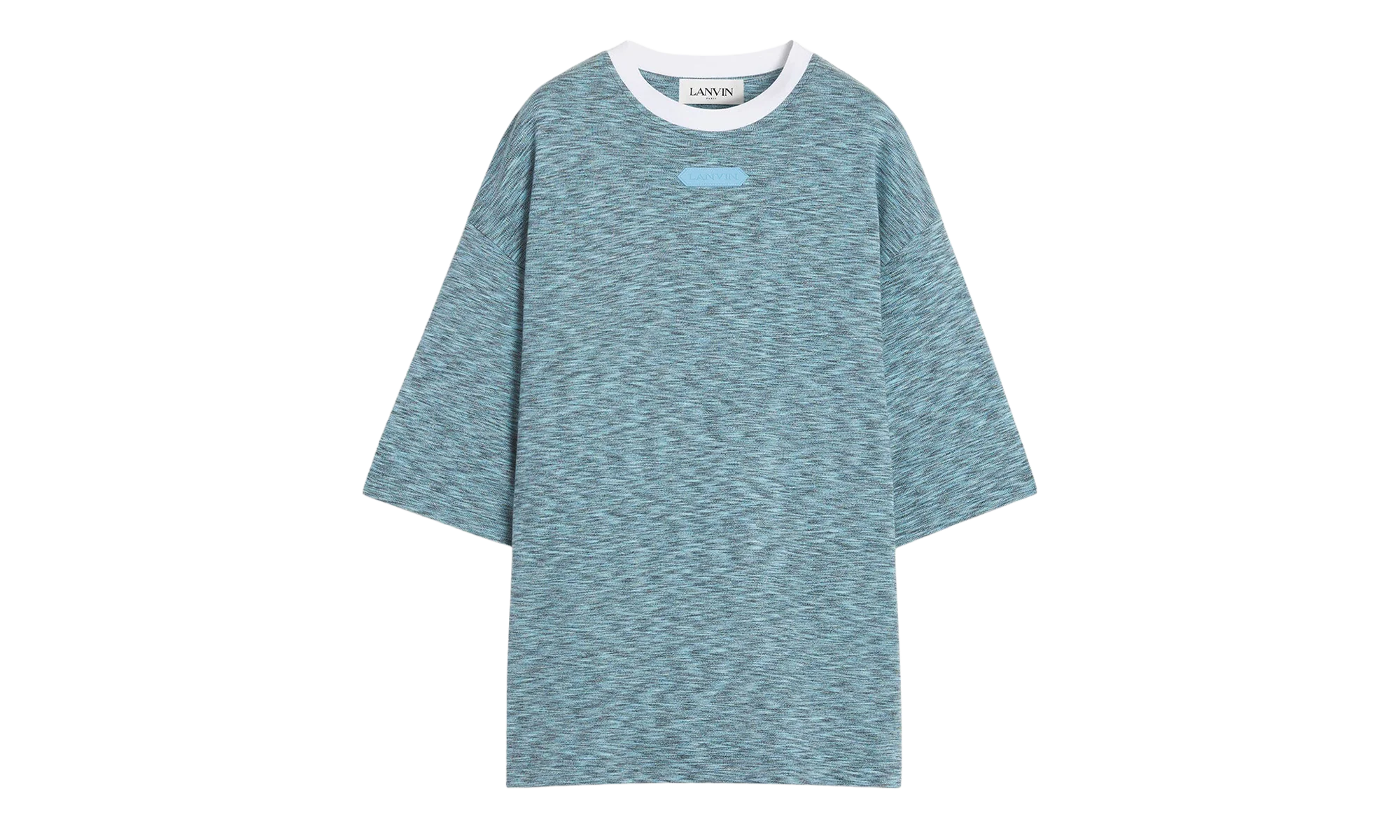 KNIT T-SHIRT "BLUE CHINÉ" RM TS0026 J098 P24 474