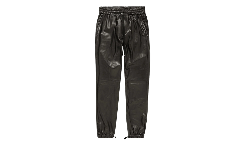 Leather Jogger Pants "Black" ALJPB
