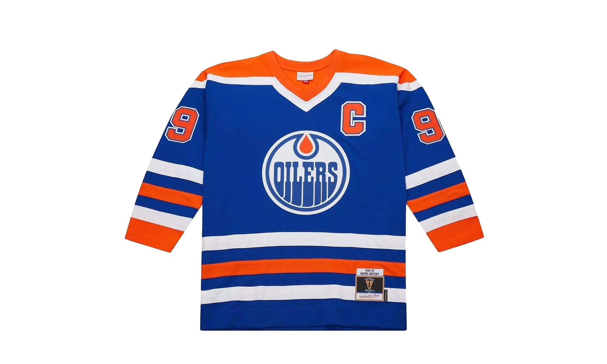 NHL Wayne Gretzky Dark Jersey "1986 Edmonton Oilers - Royal" JY9050 EDOROYA